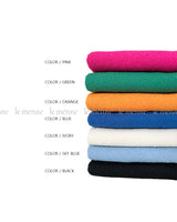 LMN ニュワー 3 Burkle カラー半袖ニット (7 colors)