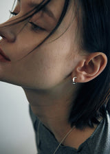 [925 silver] Deux.silver.35 / スターリーピアス (シルバー)