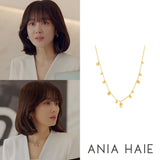 [Worn by Jang Nara] Geometry Mixed Disc 925 Silver Necklace N005-01G