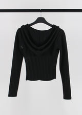 BUTTON WRAP HOOD TEE