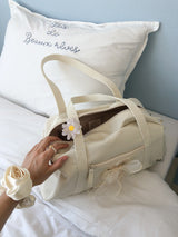Daily ribbon gym bag_ivory