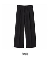 Port One Tuck Bio Cotton Slacks