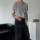 OA ハインフック ヘンリーネック ショートスリーブ Tシャツ (4 colors)