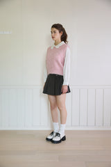 FLUFFY KNIT VEST (2 COLORS)