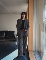 Ovening Stripe Wool Blazer