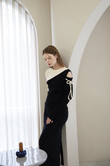 Cut-Out Knit T-shirt