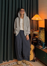 Soft Waffle Hooded Zip-Up  3COLOR