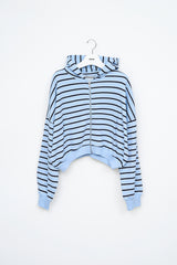(W) Mush Striped Zip Hoodie (2color)