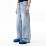 Basic washing denim pants (faded Indigo)