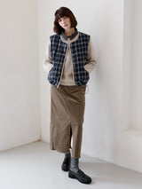 POCKET POINT CORDUROY SKIRT