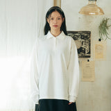 ドットピケカラーTシャツ (アイボリー)