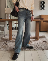 Highbee Semi-Bootcut Denim Pants