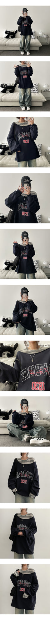 Bellaing Stripe Box Long Sleeve T-shirt