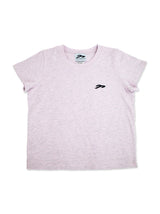 W ホーンアップリケTシャツ ライトピンク