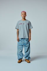 ストリートリーグ グラデーションアートワーク ロゴ オーバークロップフィット Tシャツ (メランジ)