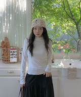 Dot Wave Turtleneck T-Shirt