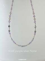 MADE パープルシルバーネックレス