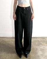 Metal Triclipse Wide Fit Cotton Pants Black
