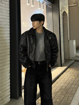 Tei velvet wide denim pants
