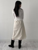 [Brushed Lining] ポエラップビスチェTシャツ