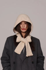Hand-Stitched Decor Knit Balaclava Beanie