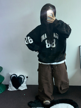 DOWN CARGO RIVET NYLON LONG PANTS 🖤🤎🩶3COLOR