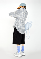 (UNISEX)エアリーコットンチェックシャツ(3colors)