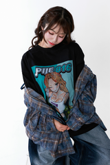 【현장 한정】 Pile콜라보 l 앞 나염 티셔츠