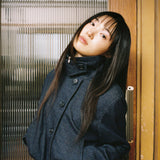 Heart Logo ハイネックジャケット - ネイビー