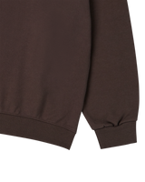 25FW BASIC LOGO NAPPING SWEATSHIRT DARK BROWN