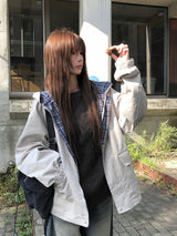 Kafun Vintage Washing Denim Wide Pants