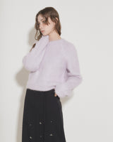 WOOL BRUSHED SWEATER [VIOLET]