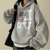 LOVE American flag hood [Fleece]