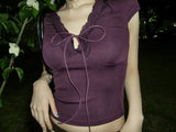 Vintage Rose Puff Top
