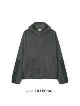 No.1520 fleece CR set-up hood ZIP-UP (3color)