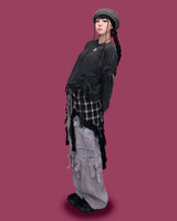 papa cargo denim pants