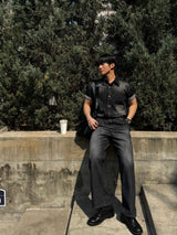 Ever snap muscle-fit denim shirt
