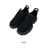Suede Unbalance Platform Sole Boots