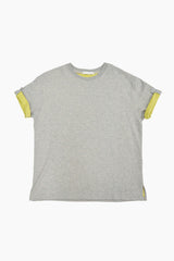 Layered roll-up t-shirt