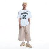 カットオフワイドバミューダスウェットパンツ- BEIGE