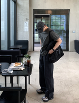 [Limited Quantity] ルック ステーブル 2WAY クーリング ナイロン ワイド バンディング パンツ