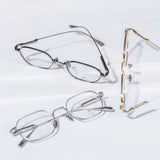 Knouun Square titanium glasses CODE. 102. A Dark Gray