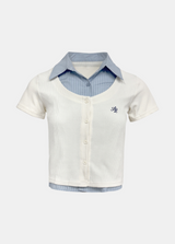 Appel Stripe Shirt Cardigan