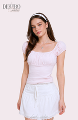 Cotton Candy Smudge Square Short Sleeve T-Shirt