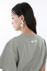 SHIRRED ROUND TOP_SMOKE GREEN