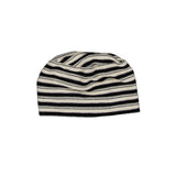 Stripe Band Beanie (black/cream)