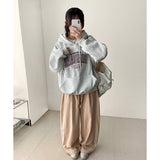 Juno Brisbane Embroidery Lettering Overfit Hoodie