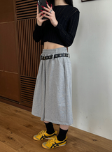 [Unisex] Belted sweat bermuda pants(3color)