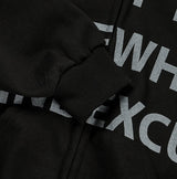 Wanted Lettering Crop Hood Zip-Up