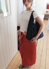 Jeanne Leaf Shoulder Bag_Navy